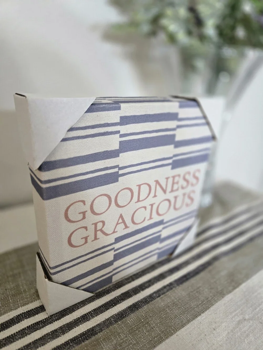 Goodness Gracious NWT Decorative Sign in Pink and Gray - Home Accents